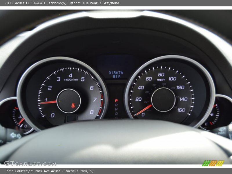 Fathom Blue Pearl / Graystone 2013 Acura TL SH-AWD Technology