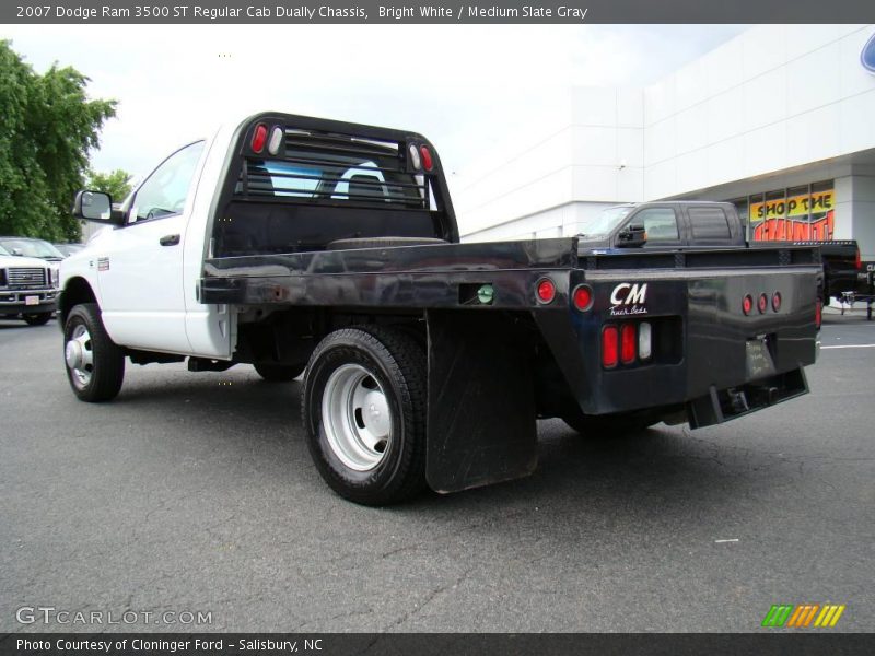 Bright White / Medium Slate Gray 2007 Dodge Ram 3500 ST Regular Cab Dually Chassis