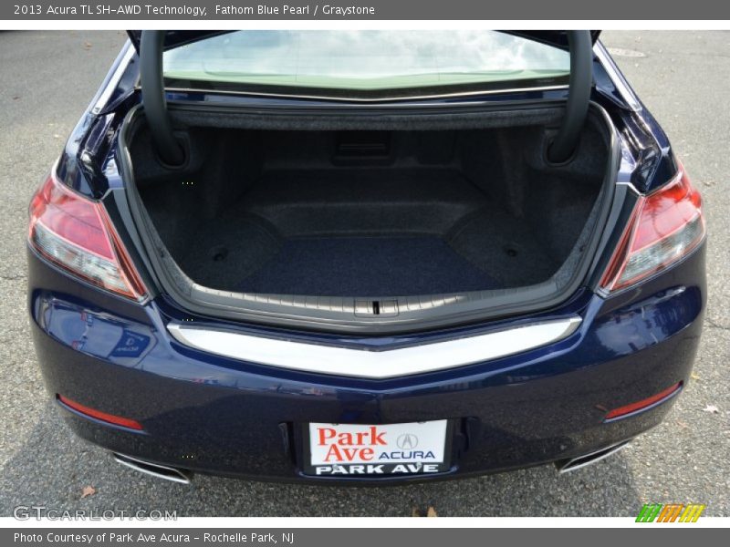 Fathom Blue Pearl / Graystone 2013 Acura TL SH-AWD Technology