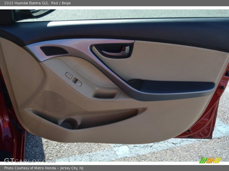 Red / Beige 2013 Hyundai Elantra GLS