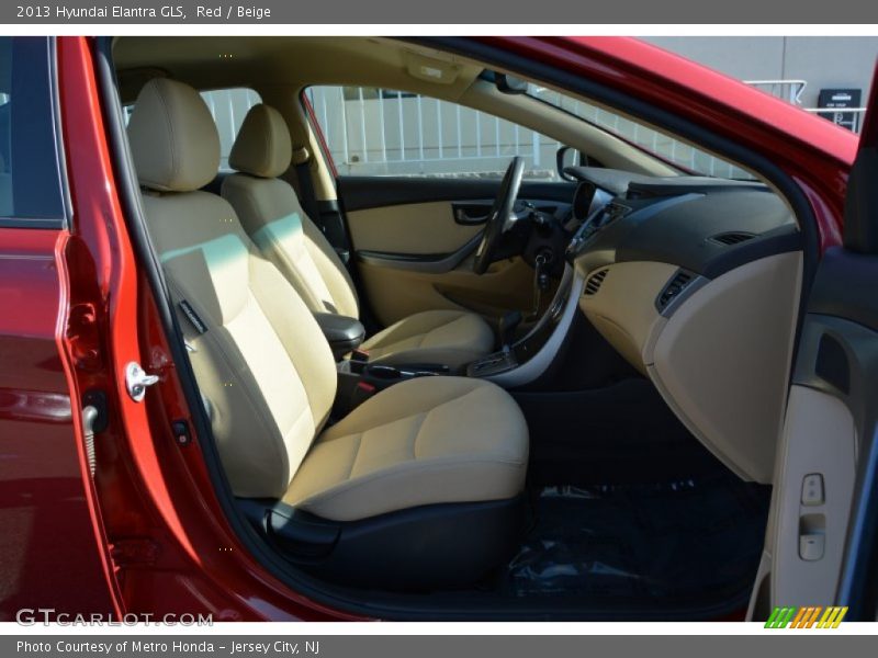 Red / Beige 2013 Hyundai Elantra GLS
