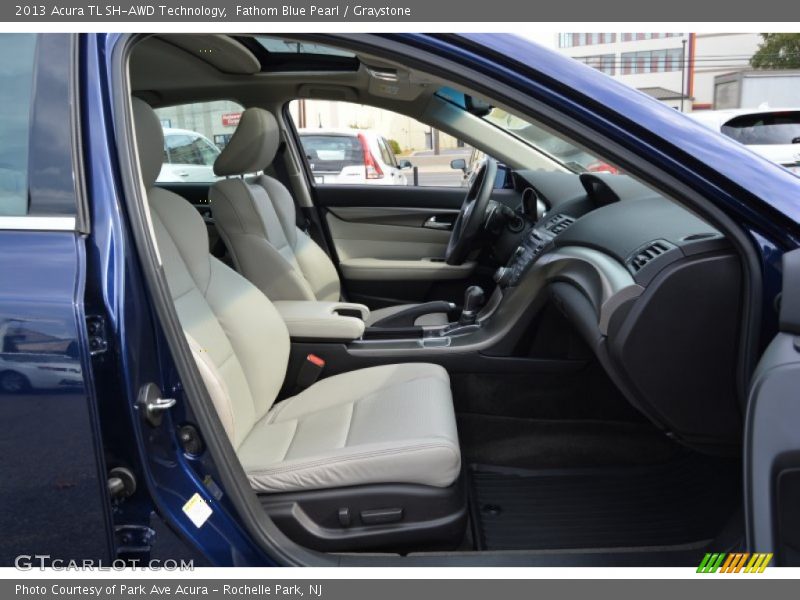 Fathom Blue Pearl / Graystone 2013 Acura TL SH-AWD Technology