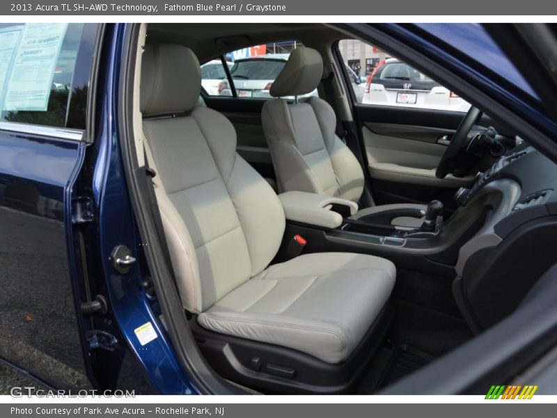 Fathom Blue Pearl / Graystone 2013 Acura TL SH-AWD Technology