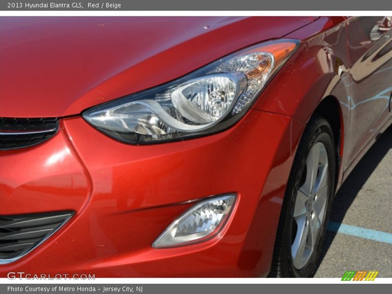 Red / Beige 2013 Hyundai Elantra GLS