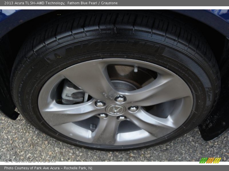 Fathom Blue Pearl / Graystone 2013 Acura TL SH-AWD Technology