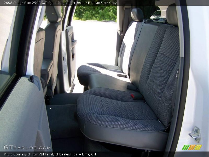 Bright White / Medium Slate Gray 2008 Dodge Ram 2500 SXT Quad Cab