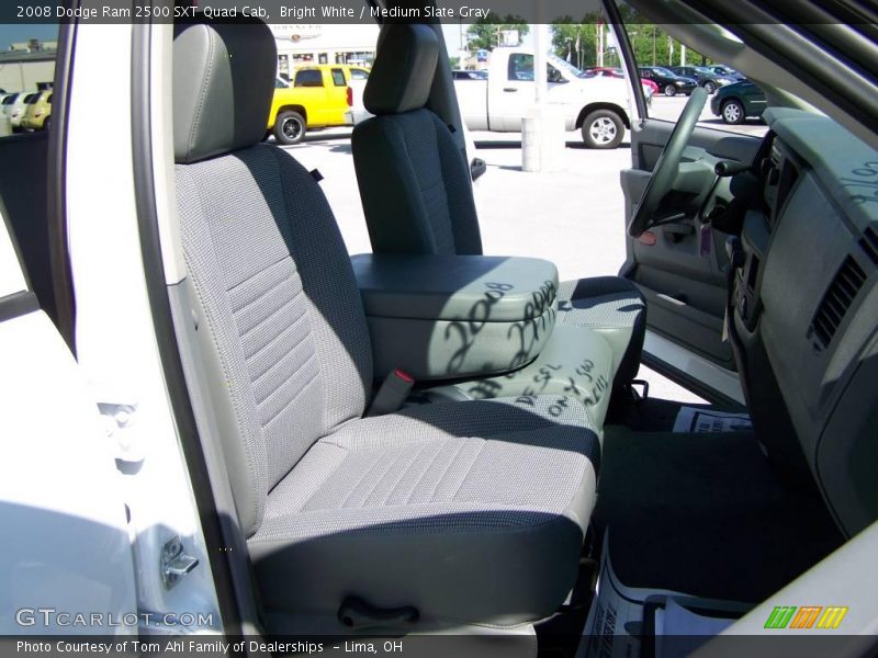 Bright White / Medium Slate Gray 2008 Dodge Ram 2500 SXT Quad Cab