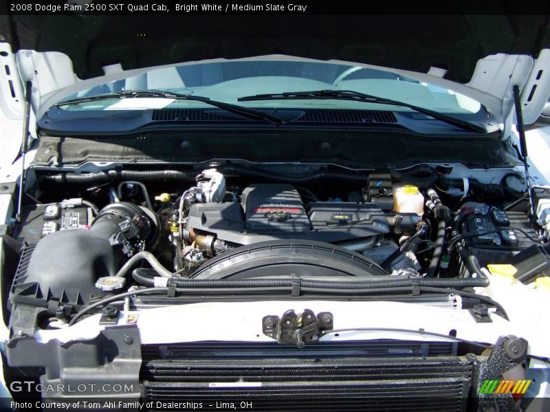 Bright White / Medium Slate Gray 2008 Dodge Ram 2500 SXT Quad Cab