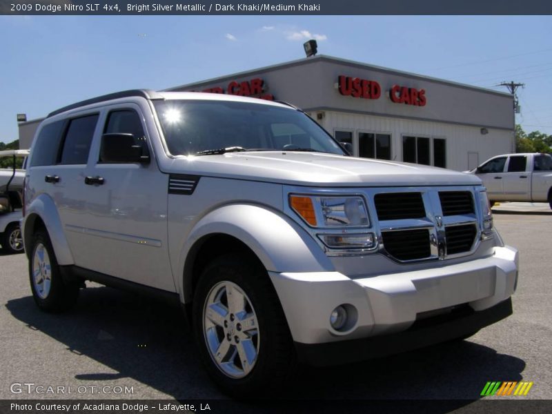 Bright Silver Metallic / Dark Khaki/Medium Khaki 2009 Dodge Nitro SLT 4x4