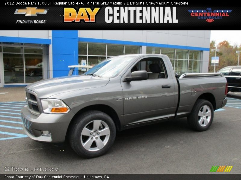 Mineral Gray Metallic / Dark Slate Gray/Medium Graystone 2012 Dodge Ram 1500 ST Regular Cab 4x4