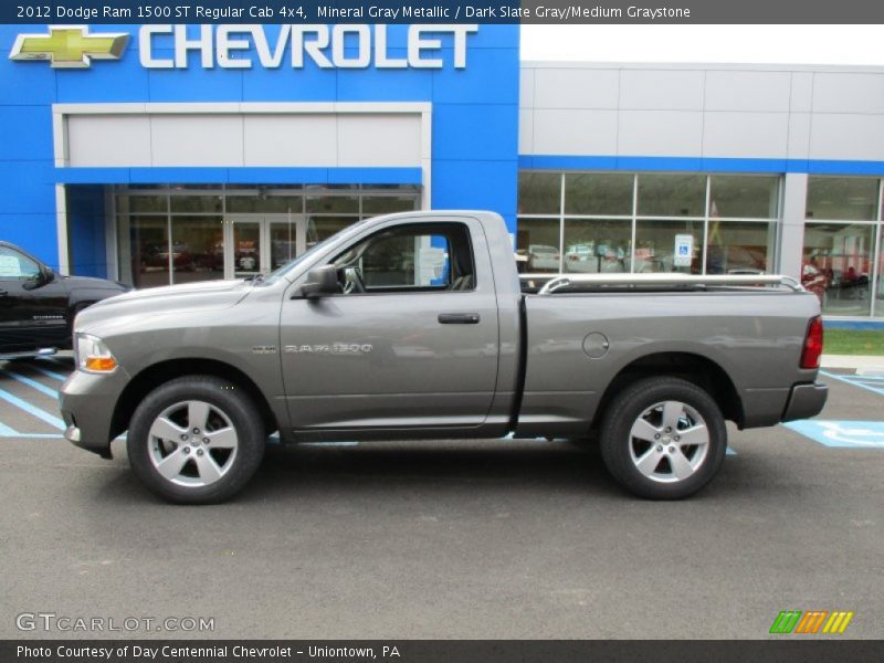 Mineral Gray Metallic / Dark Slate Gray/Medium Graystone 2012 Dodge Ram 1500 ST Regular Cab 4x4