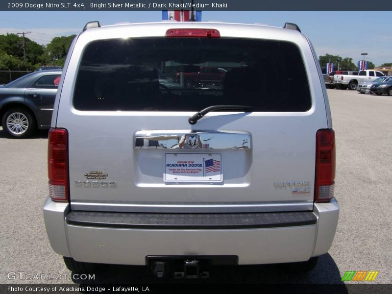 Bright Silver Metallic / Dark Khaki/Medium Khaki 2009 Dodge Nitro SLT 4x4