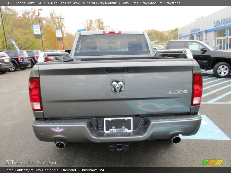 Mineral Gray Metallic / Dark Slate Gray/Medium Graystone 2012 Dodge Ram 1500 ST Regular Cab 4x4