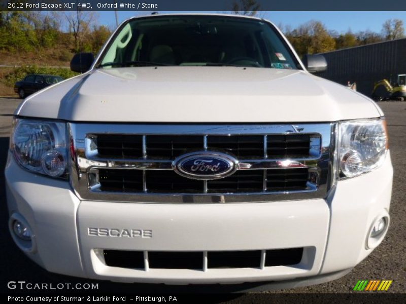 Oxford White / Stone 2012 Ford Escape XLT 4WD