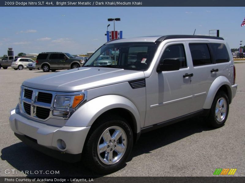 Bright Silver Metallic / Dark Khaki/Medium Khaki 2009 Dodge Nitro SLT 4x4