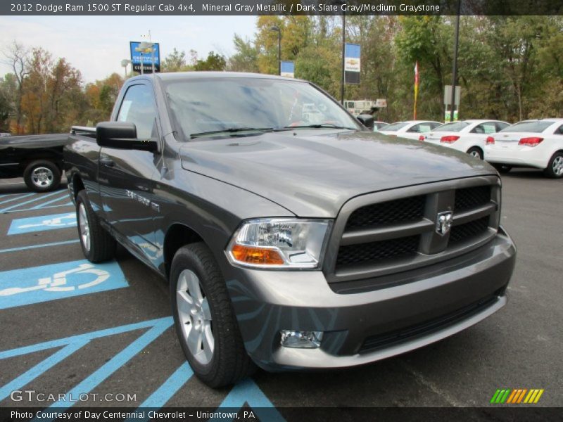 Mineral Gray Metallic / Dark Slate Gray/Medium Graystone 2012 Dodge Ram 1500 ST Regular Cab 4x4