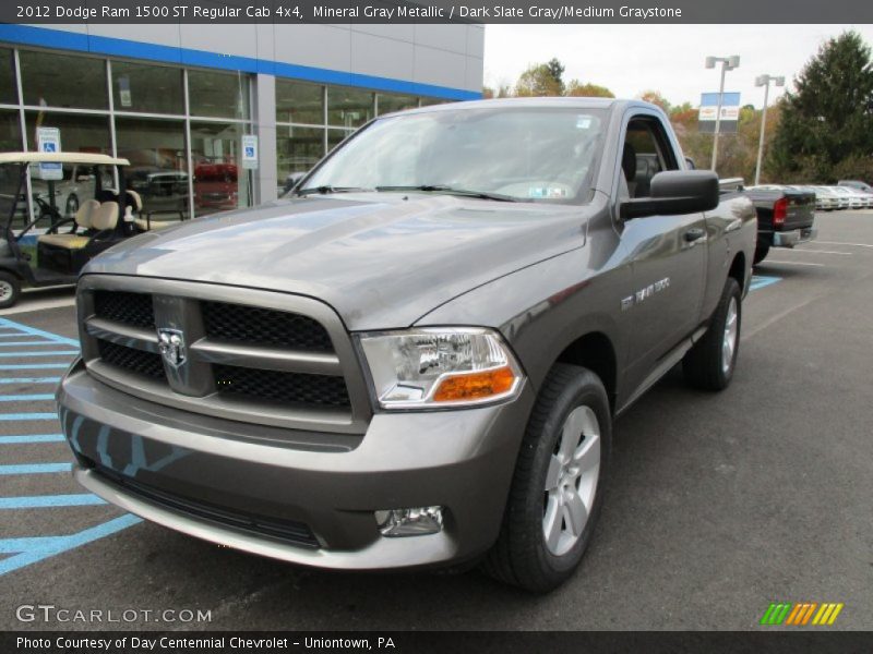 Mineral Gray Metallic / Dark Slate Gray/Medium Graystone 2012 Dodge Ram 1500 ST Regular Cab 4x4