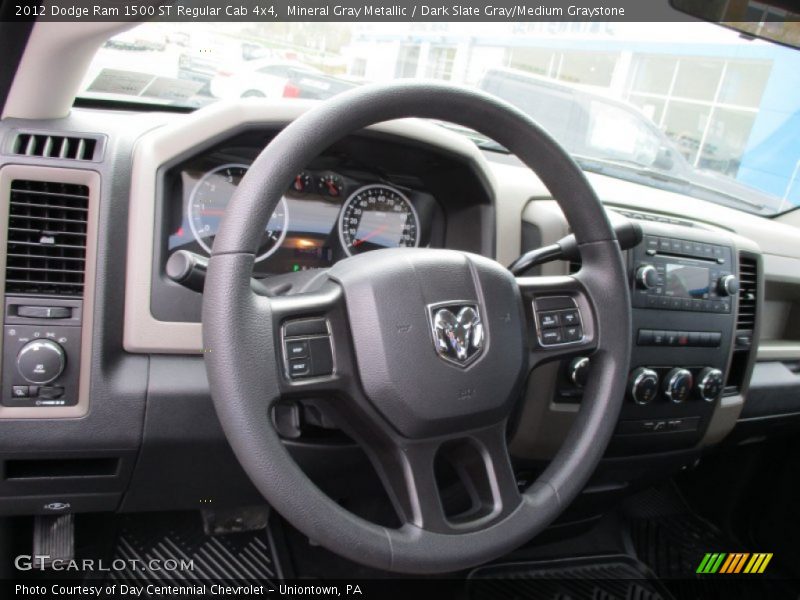 Mineral Gray Metallic / Dark Slate Gray/Medium Graystone 2012 Dodge Ram 1500 ST Regular Cab 4x4