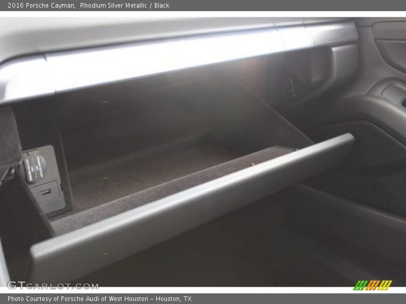 Rhodium Silver Metallic / Black 2016 Porsche Cayman