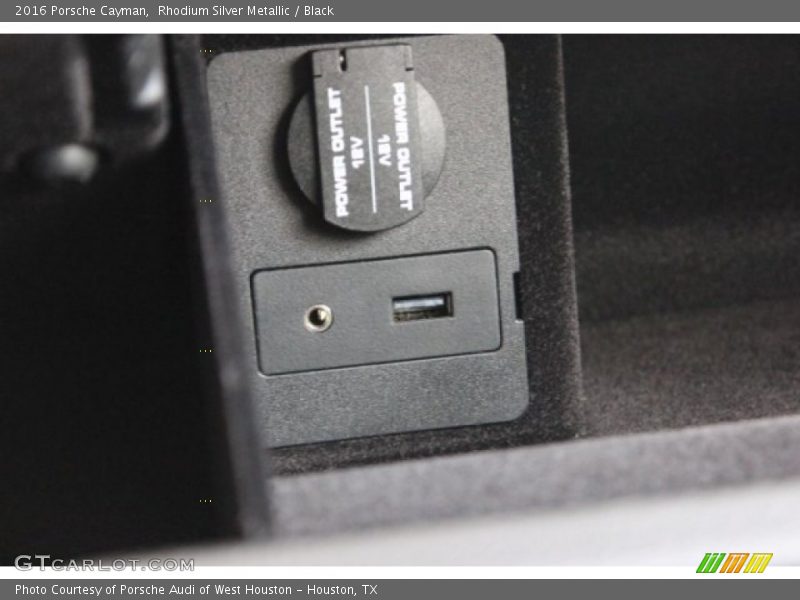 Rhodium Silver Metallic / Black 2016 Porsche Cayman