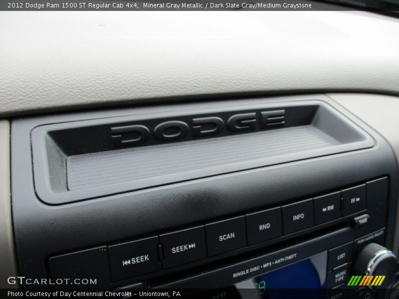 Mineral Gray Metallic / Dark Slate Gray/Medium Graystone 2012 Dodge Ram 1500 ST Regular Cab 4x4