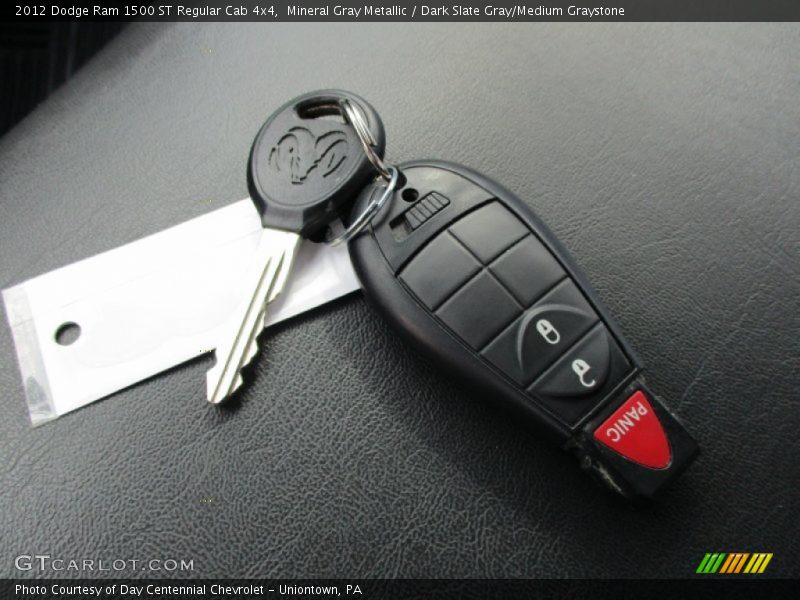 Mineral Gray Metallic / Dark Slate Gray/Medium Graystone 2012 Dodge Ram 1500 ST Regular Cab 4x4