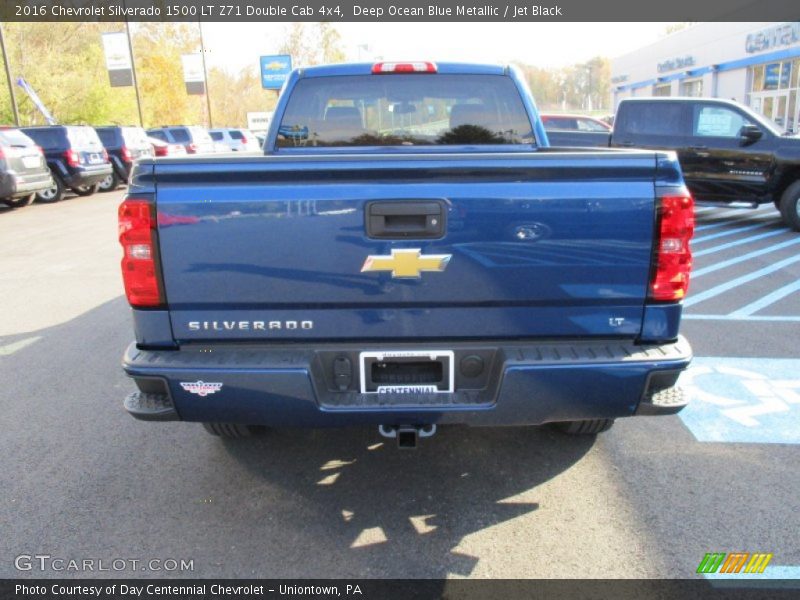 Deep Ocean Blue Metallic / Jet Black 2016 Chevrolet Silverado 1500 LT Z71 Double Cab 4x4