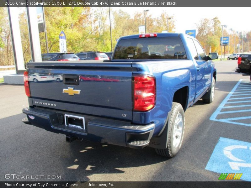 Deep Ocean Blue Metallic / Jet Black 2016 Chevrolet Silverado 1500 LT Z71 Double Cab 4x4