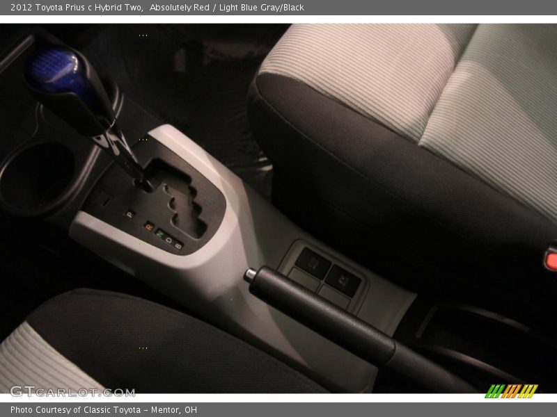 Absolutely Red / Light Blue Gray/Black 2012 Toyota Prius c Hybrid Two