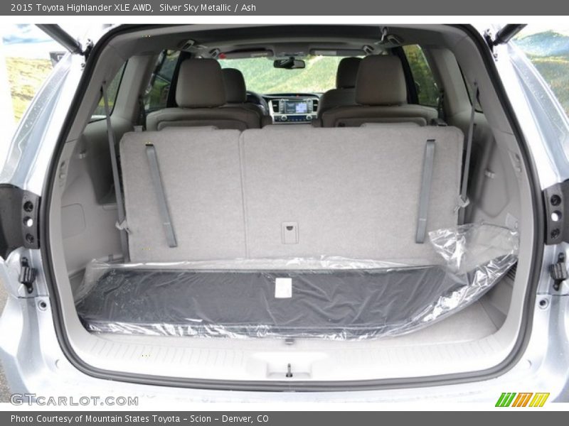Silver Sky Metallic / Ash 2015 Toyota Highlander XLE AWD
