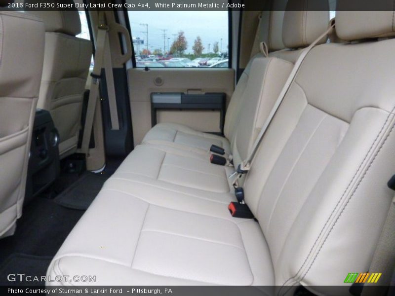 White Platinum Metallic / Adobe 2016 Ford F350 Super Duty Lariat Crew Cab 4x4
