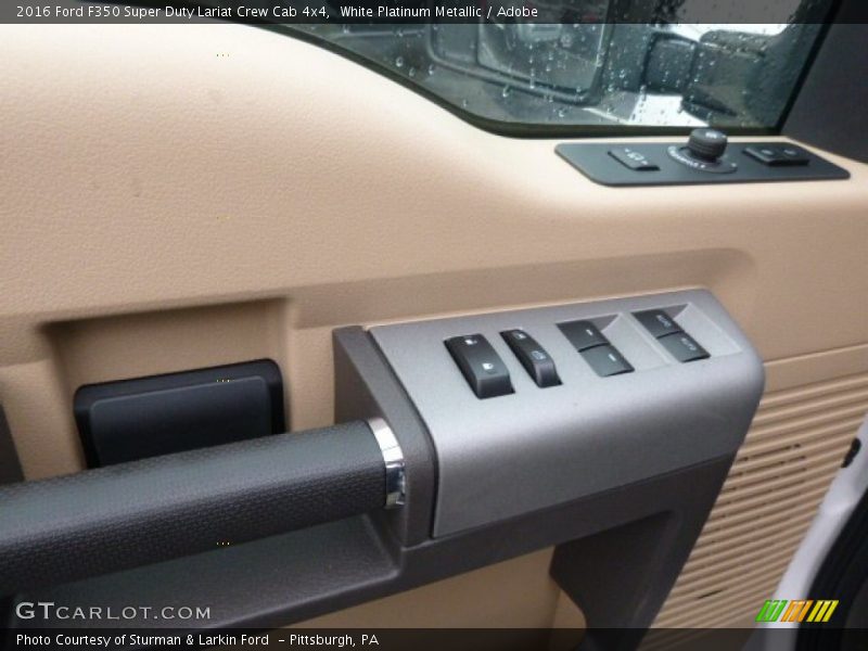 White Platinum Metallic / Adobe 2016 Ford F350 Super Duty Lariat Crew Cab 4x4