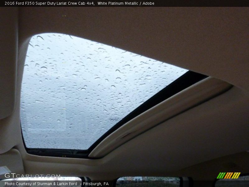 White Platinum Metallic / Adobe 2016 Ford F350 Super Duty Lariat Crew Cab 4x4