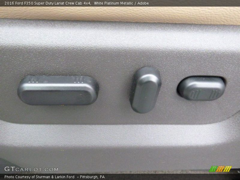 White Platinum Metallic / Adobe 2016 Ford F350 Super Duty Lariat Crew Cab 4x4