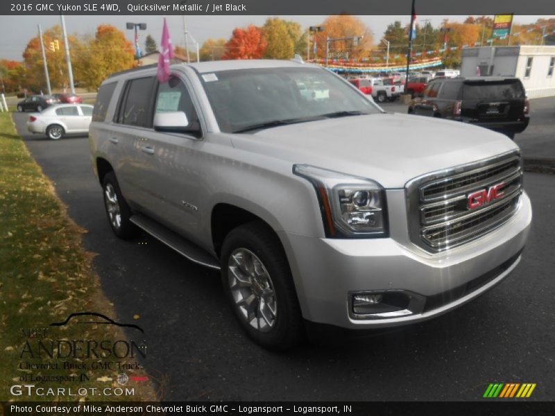 Quicksilver Metallic / Jet Black 2016 GMC Yukon SLE 4WD