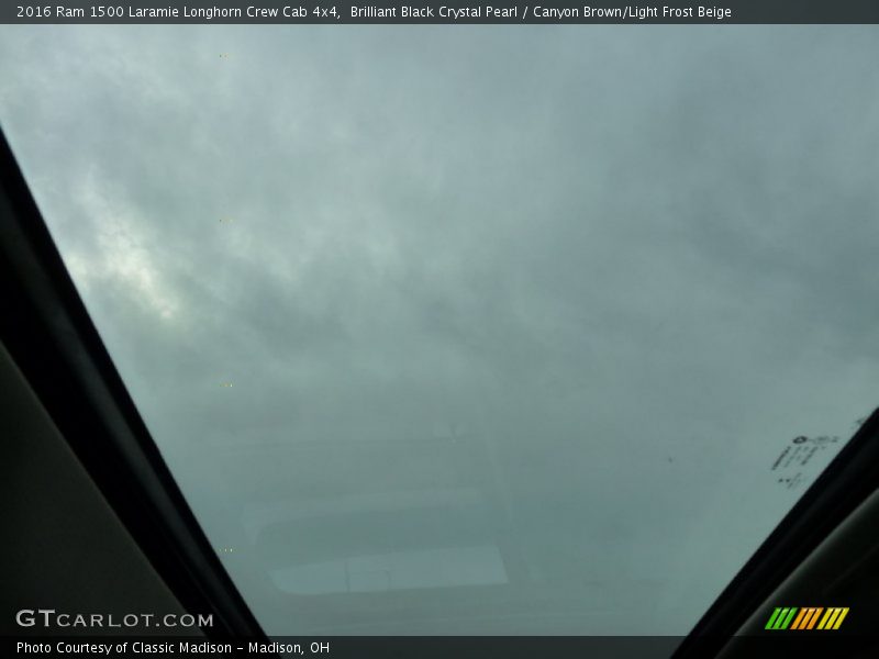 Brilliant Black Crystal Pearl / Canyon Brown/Light Frost Beige 2016 Ram 1500 Laramie Longhorn Crew Cab 4x4