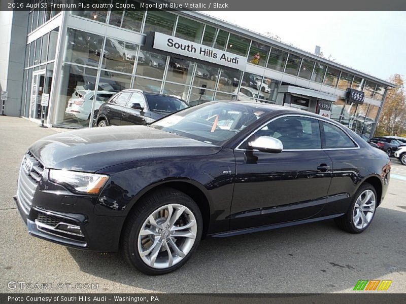 Moonlight Blue Metallic / Black 2016 Audi S5 Premium Plus quattro Coupe