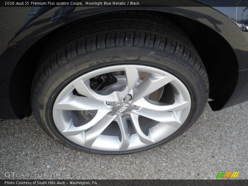Moonlight Blue Metallic / Black 2016 Audi S5 Premium Plus quattro Coupe