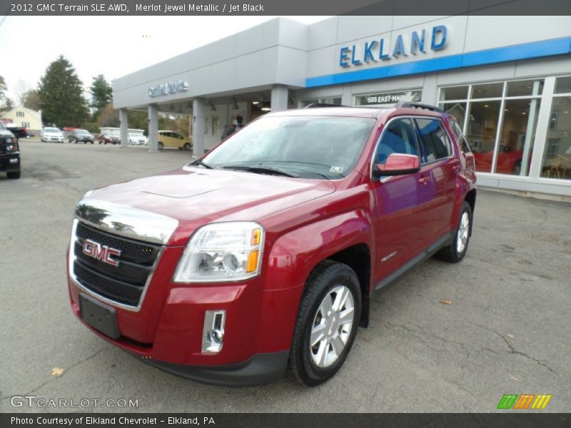 Merlot Jewel Metallic / Jet Black 2012 GMC Terrain SLE AWD