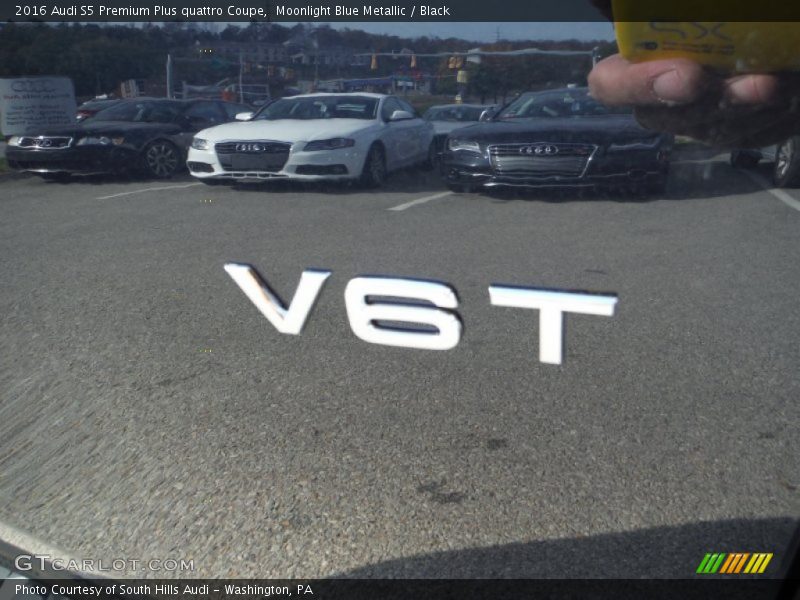 Moonlight Blue Metallic / Black 2016 Audi S5 Premium Plus quattro Coupe