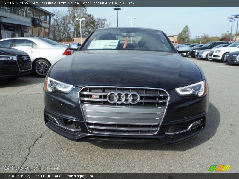 Moonlight Blue Metallic / Black 2016 Audi S5 Premium Plus quattro Coupe