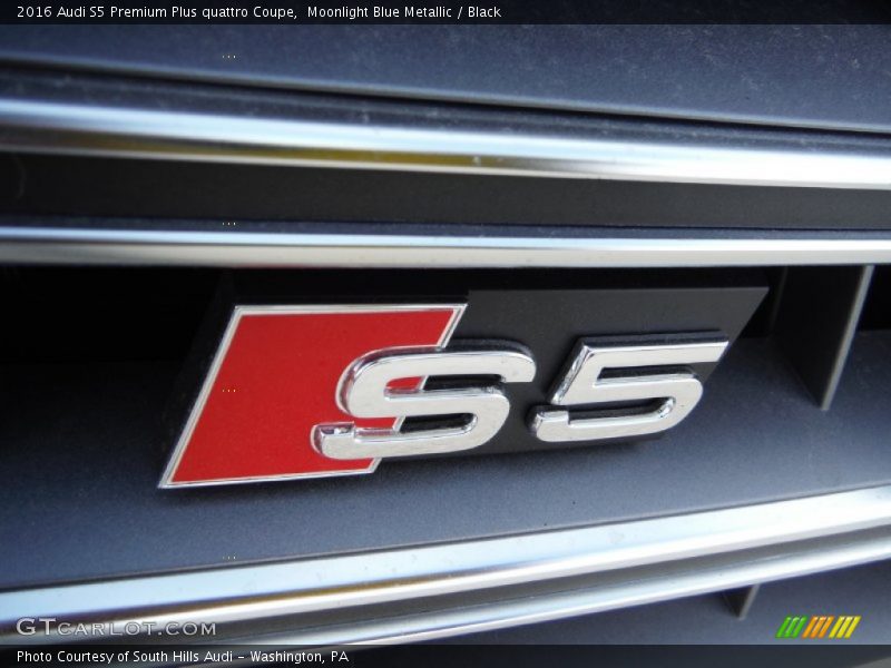 Moonlight Blue Metallic / Black 2016 Audi S5 Premium Plus quattro Coupe