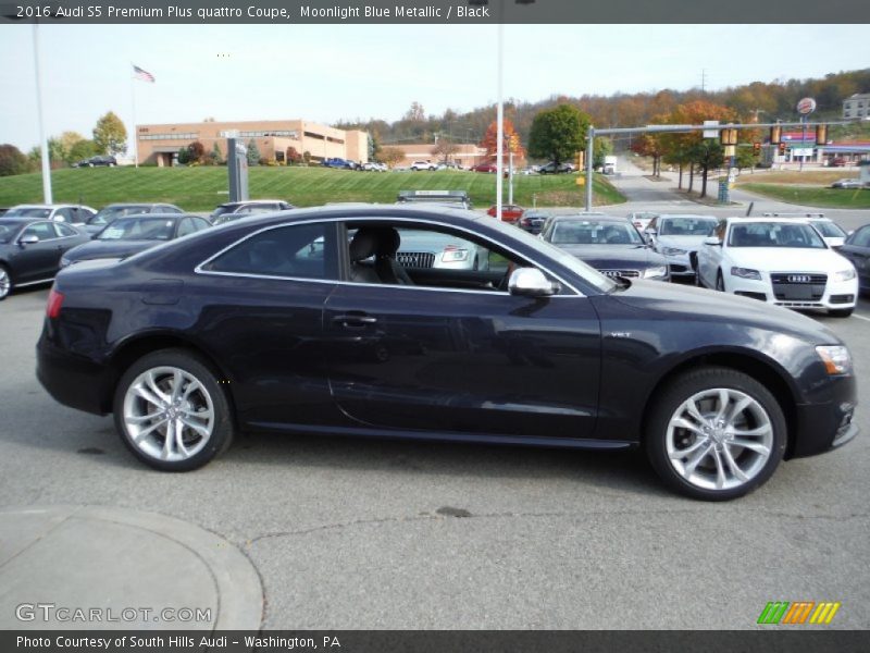 Moonlight Blue Metallic / Black 2016 Audi S5 Premium Plus quattro Coupe