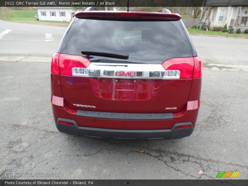 Merlot Jewel Metallic / Jet Black 2012 GMC Terrain SLE AWD