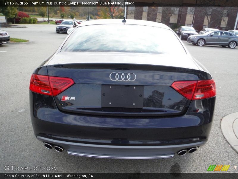 Moonlight Blue Metallic / Black 2016 Audi S5 Premium Plus quattro Coupe