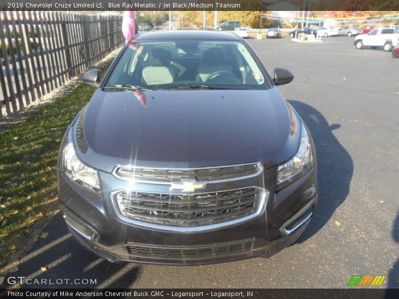 Blue Ray Metallic / Jet Black/Medium Titanium 2016 Chevrolet Cruze Limited LS
