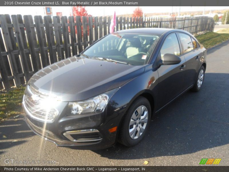 Blue Ray Metallic / Jet Black/Medium Titanium 2016 Chevrolet Cruze Limited LS
