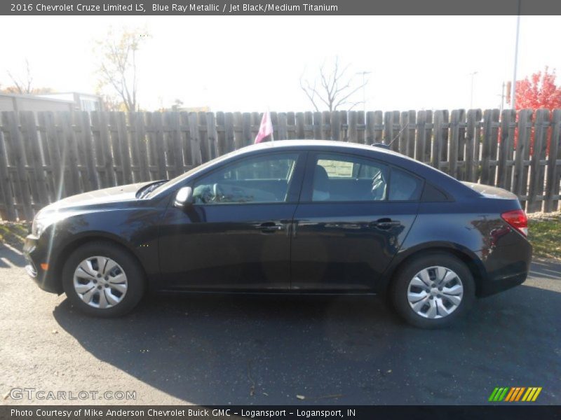 Blue Ray Metallic / Jet Black/Medium Titanium 2016 Chevrolet Cruze Limited LS
