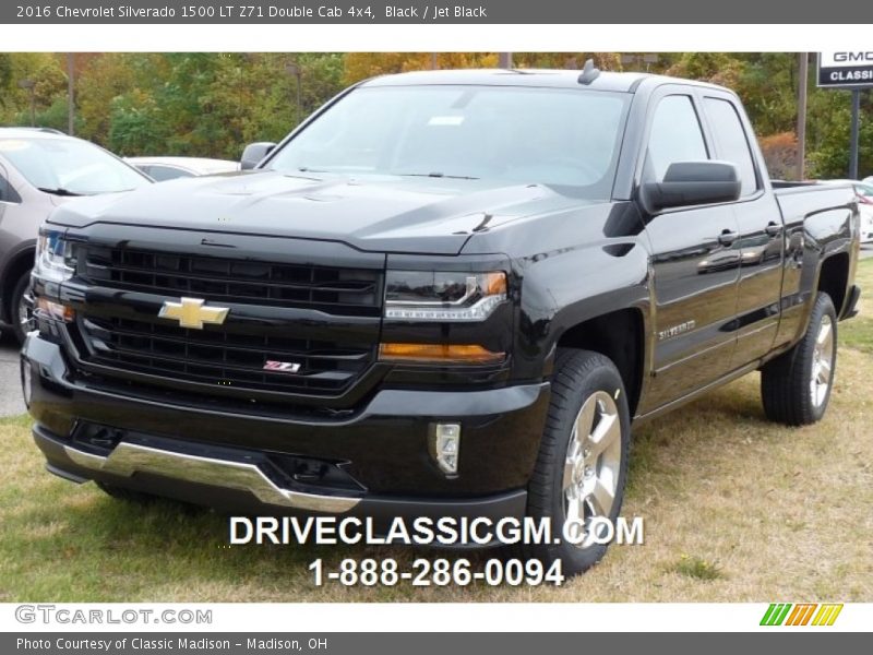 Black / Jet Black 2016 Chevrolet Silverado 1500 LT Z71 Double Cab 4x4