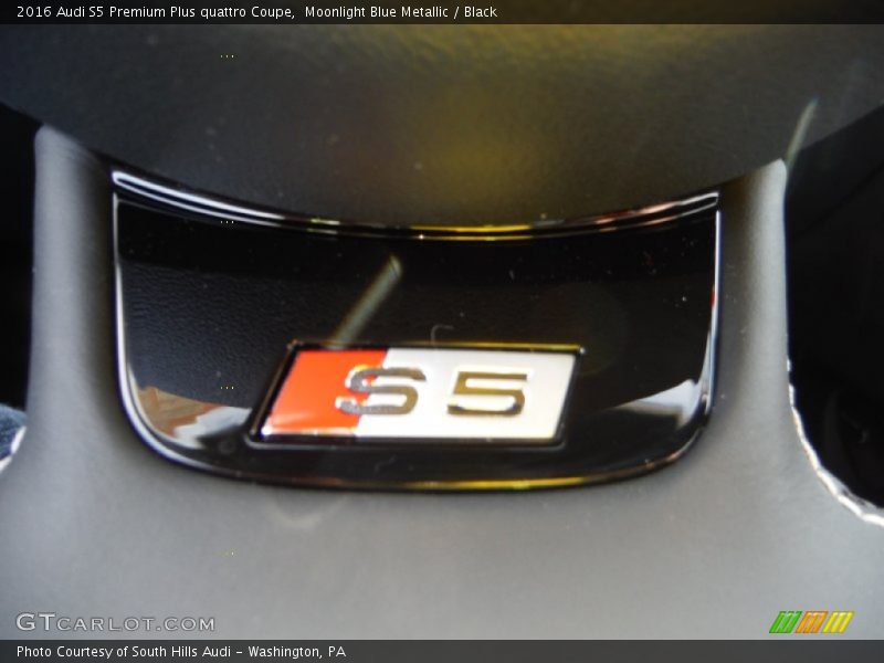 Moonlight Blue Metallic / Black 2016 Audi S5 Premium Plus quattro Coupe